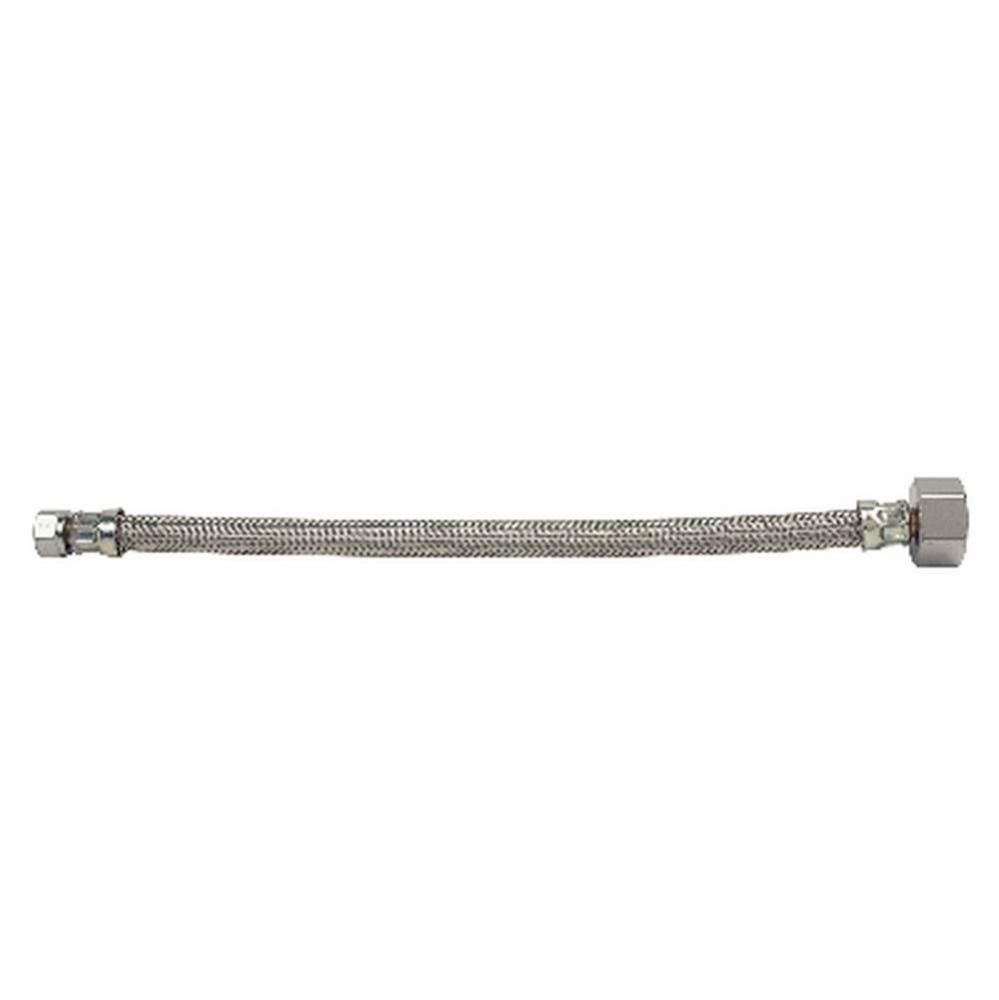 Ss Brd Toilet Conn. - 3/8'' Comp X 7/8'' Ballcock W/ Metal Nut  X 12'&apo