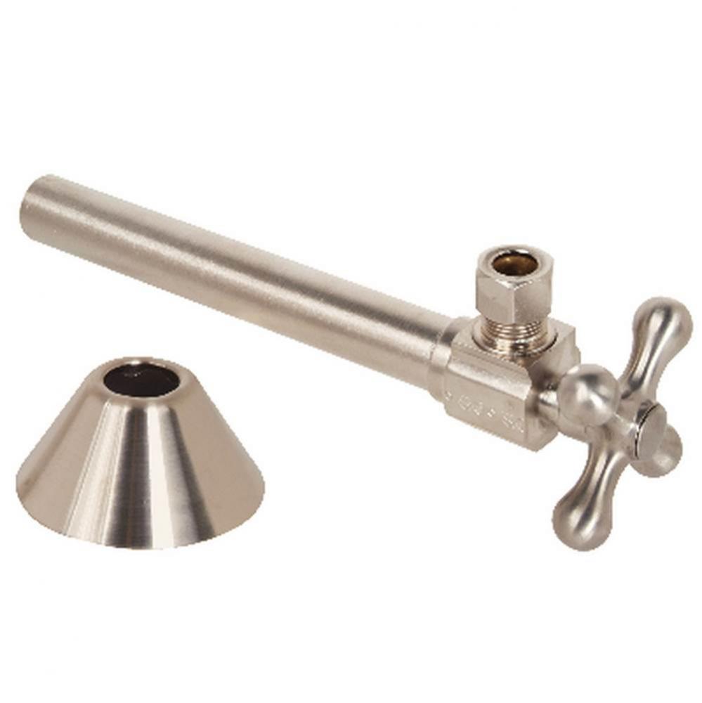 SPF 1/4 TURN SUP. STOP W/ - 5'' SWT EXT. - ANG - 1/2'' NOM SWEAT X 3/8'&a