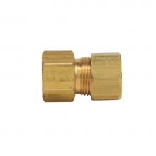 Brasscraft 462-6-6X - Brass Fitting - 3/8 F Flr X 3/8 Cmp Strt Ftg
