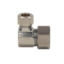 Brasscraft 65-10-6X C - Brass Fitting - Comp Reducing Elbow 5/8'' Od Tube X 3/8'' Od Tube, Chrome