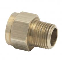 Brasscraft AU6-8-6 P - Gas Union 1/2'' Female Flare X 3/8'' Mip Steel