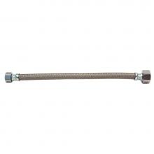 Brasscraft B3-12DLM F - POLY BRD TOILET CONN. - 1/2'' COMP X 7/8'' BALLCOCK W/ METAL NUT X 12'&ap