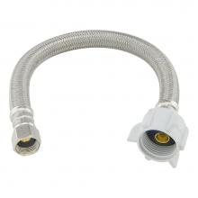 Brasscraft BF1-12DL F - Poly Brd Toilet Conn. - 3/8'' Flare X 7/8'' Ballcock X 12''