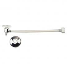 Brasscraft BRPX19V120DLX C - Toilet Mt One-Pc Supply - Ang Stop/Vinyl Conn. - 1/2'' Nom Barb X 7/8'' Ballco