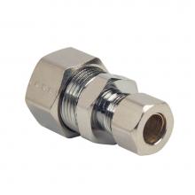 Brasscraft C14X C - Brass Fitting - Comp Union 1/2'' Nom Comp X 3/8'' Od Tube, Chrome