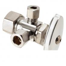 Brasscraft CR1900RX C1 - Mt Dual Outlet Stop - 1/2'' Nom Comp X 3/8'' Od Comp X 1/4'' Od Comp