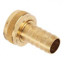 Brasscraft HU126-8-12 - FEMALE HOSE SWIVEL BARBED ADAPTOR W/ ROUND NUT, 3/4'' FEMALE HOSE THREAD X 1/2'&apo