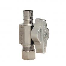 Brasscraft KTBRPX14X C - 1/4 Turn Ball Supply Stop - Angle - 1/2'' Nom Barb X 3/8'' Od Comp