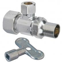 Brasscraft SCR19X C1 - LSKEY ANG VAL 1/2NOM CMPX3/8OD CMP CHR