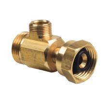 Brasscraft ST1-SS6X D - Compression Female Tee Adaptor, 1/2'' Fip Captive Nut X 1/2'' Mip X 3/8'&