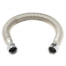 Brasscraft SWB07-18N - Coated Stainless Steel Water Heater Conn 3/4'' Fip X 3/4'' Pex Barb X 18'