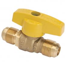 Brasscraft TBVF6 - Gas Ball Valve 3/8'' Od Flare X 3/8'' Od Flare