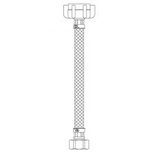 Brasscraft V8-9DL F - VINYL TOILET CONN. - 1/2'' FIP X 7/8'' BALLCOCK X 9''