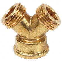 Brasscraft Y-9 - Y Hose Fitting, 3/4'' Female Hose Thread X 3/4'' Male Hose Thread X 3/4'&