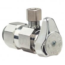 Brasscraft G2PS09X C - 1/4 Turn Supply Stop - Push Connect Angle - 1/2'' Nom Pc X 1/4'' Od Comp