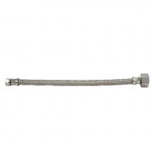 Brasscraft S1-12DLM F - Ss Brd Toilet Conn. - 3/8'' Comp X 7/8'' Ballcock W/ Metal Nut  X 12'&apo