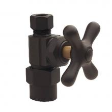 Brasscraft XPR14X BZ1 - SPF MULTI-TURN SUPPLY STOP - STRAIGHT- 1/2'' NOM CPVC X 3/8'' OD COMP W/ CROSS