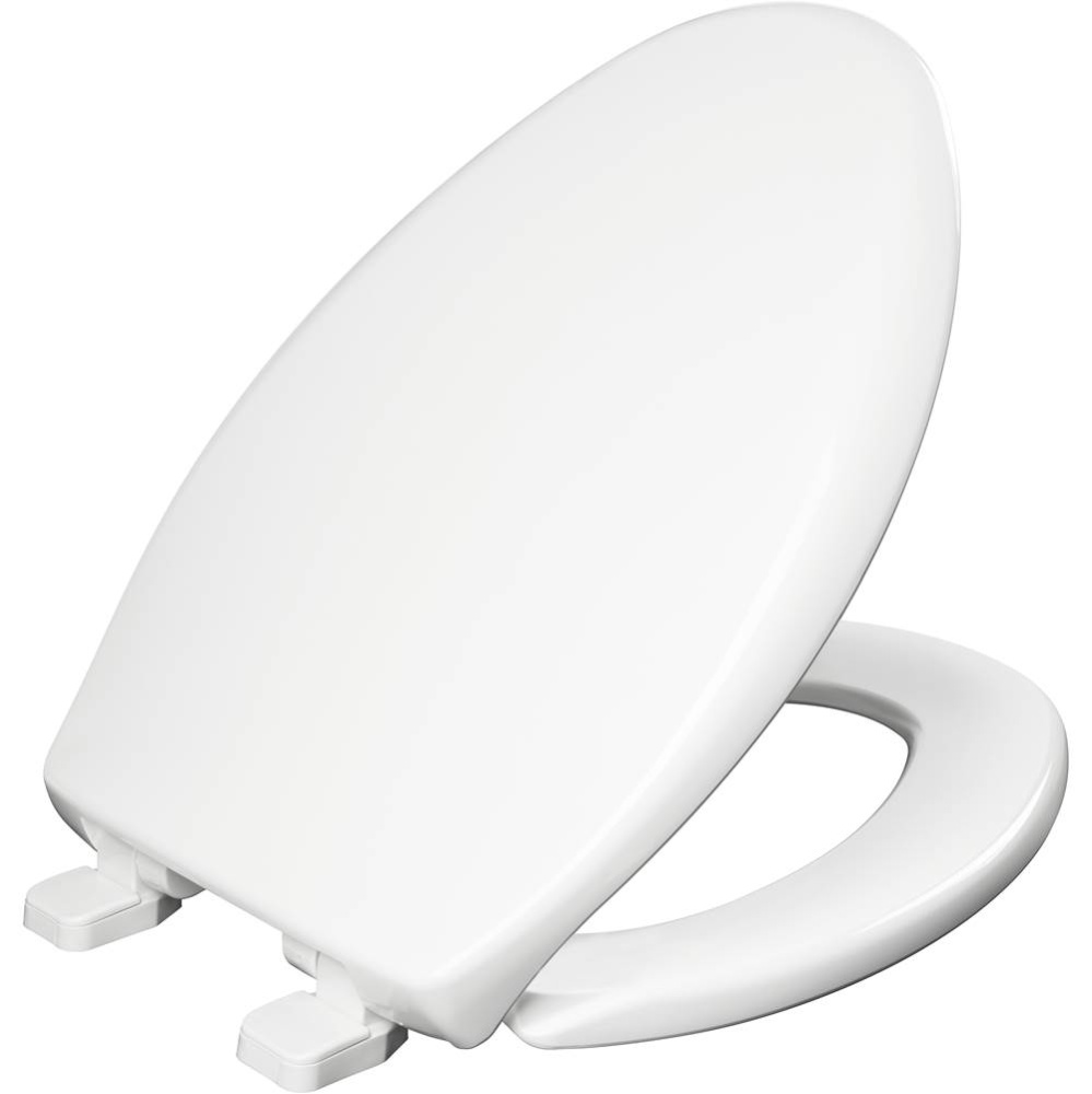 1100E2 Bemis Kennan Elongated Plastic Toilet Seat Featuring Stay-Tite Seat Fastening System, Whisp