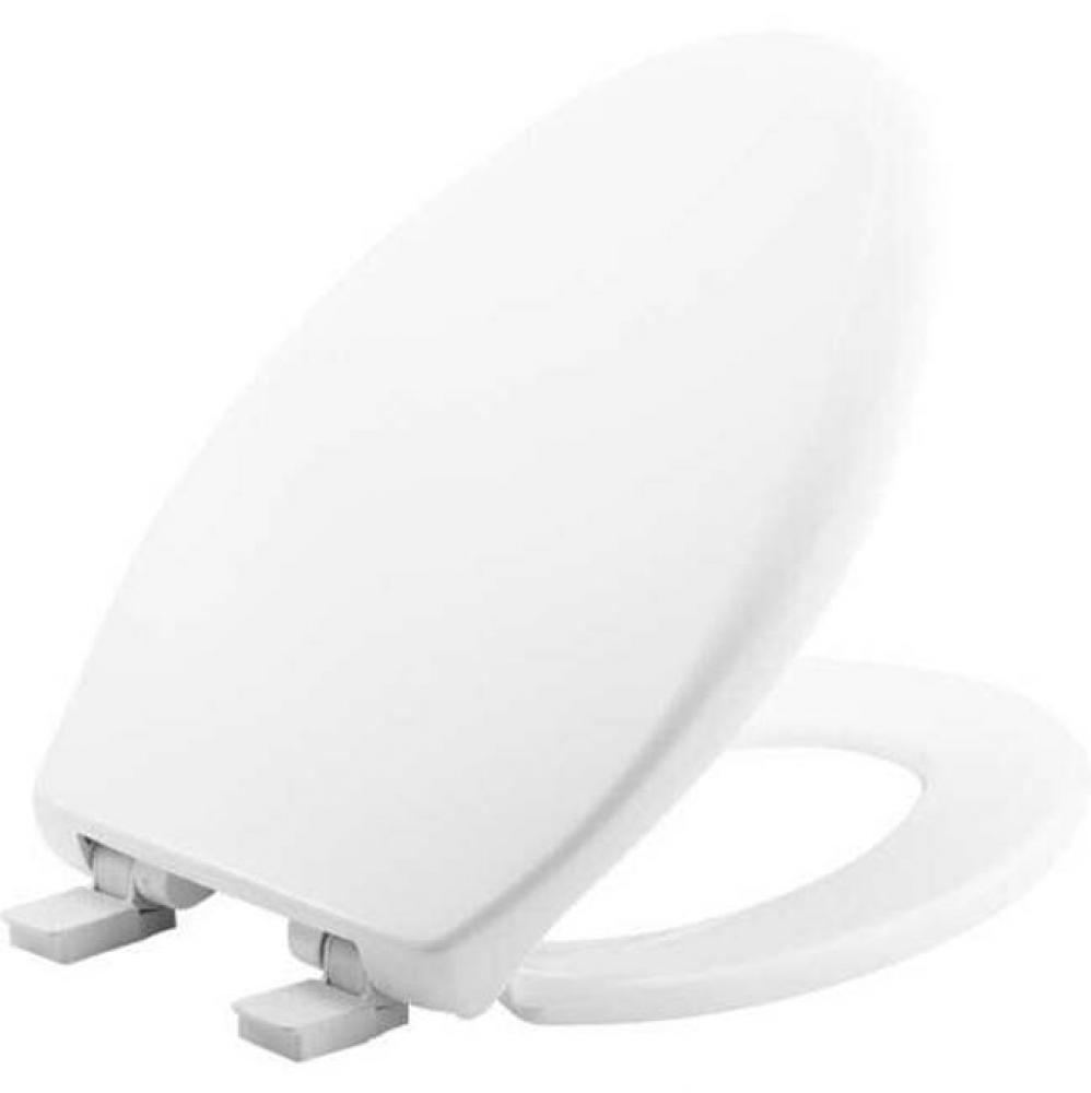 Bemis Affinity® Elongated Plastic Toilet Seat in White with Top-Tite® Stay·Tite
