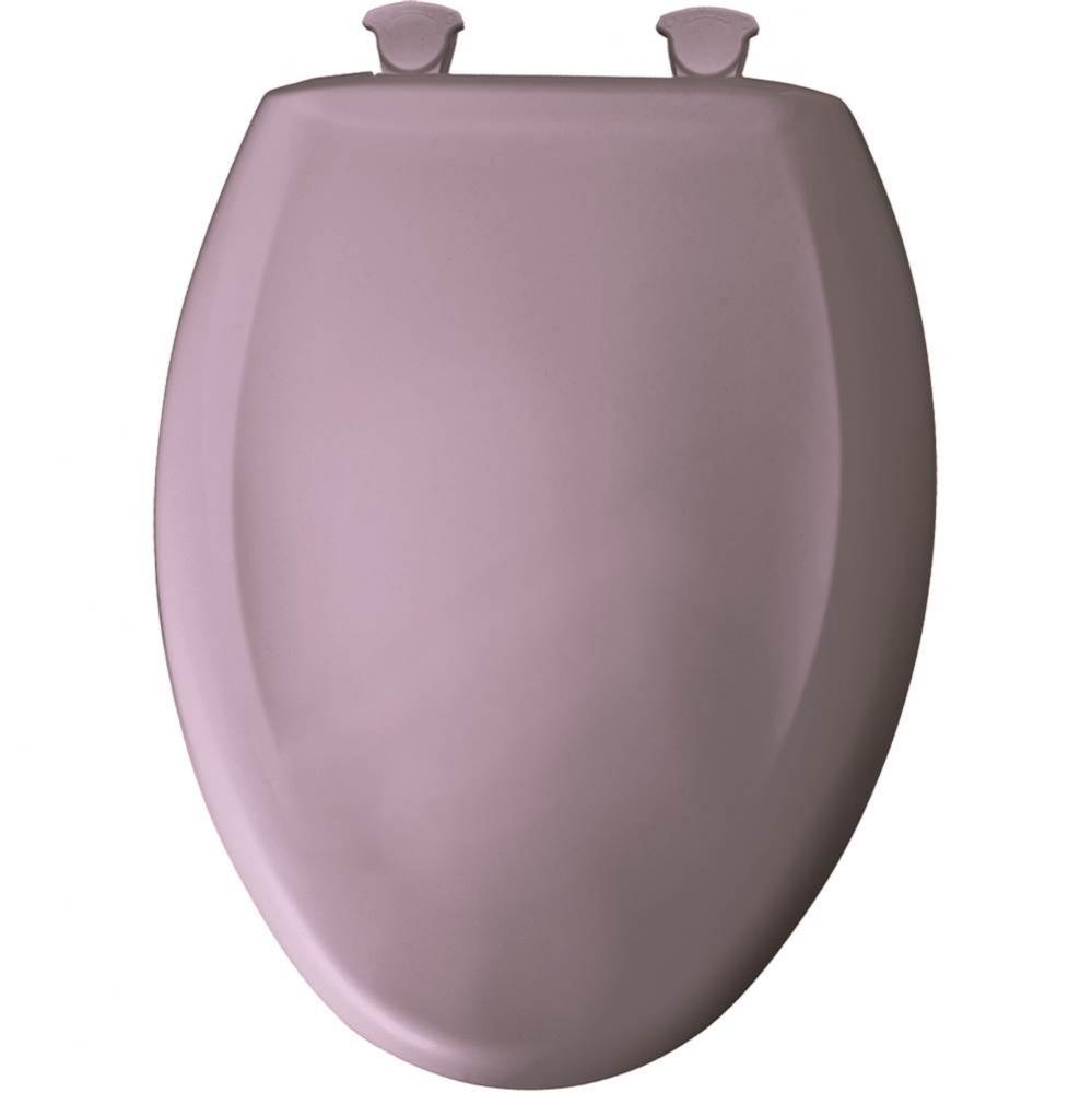 Elongated Plastic Toilet Seat in Lilac with STA-TITE Seat Fastening System, Easy-Clean & Chang