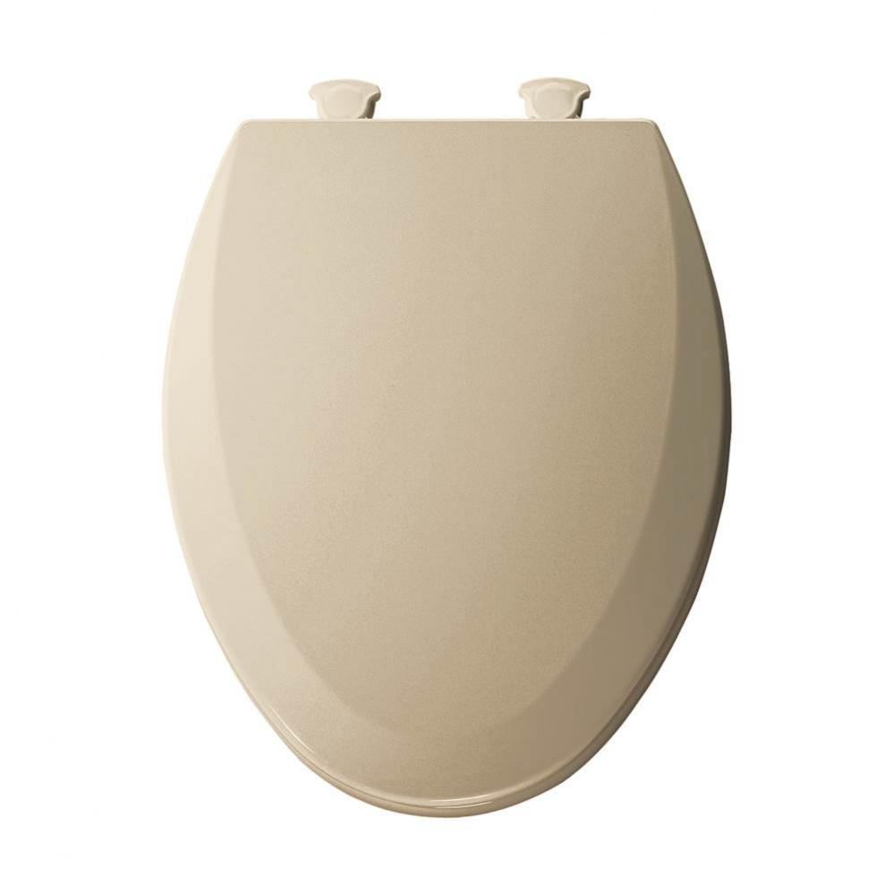 Bemis Elongated Enameled Wood Toilet Seat in Bone with Easy-Clean® Hinge