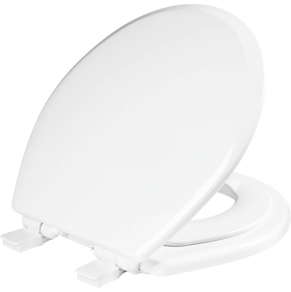 888SLOW Bemis NextStep2 Round Enameled Wood Potty Training Toilet Seat in White Featuring Stay-Tit