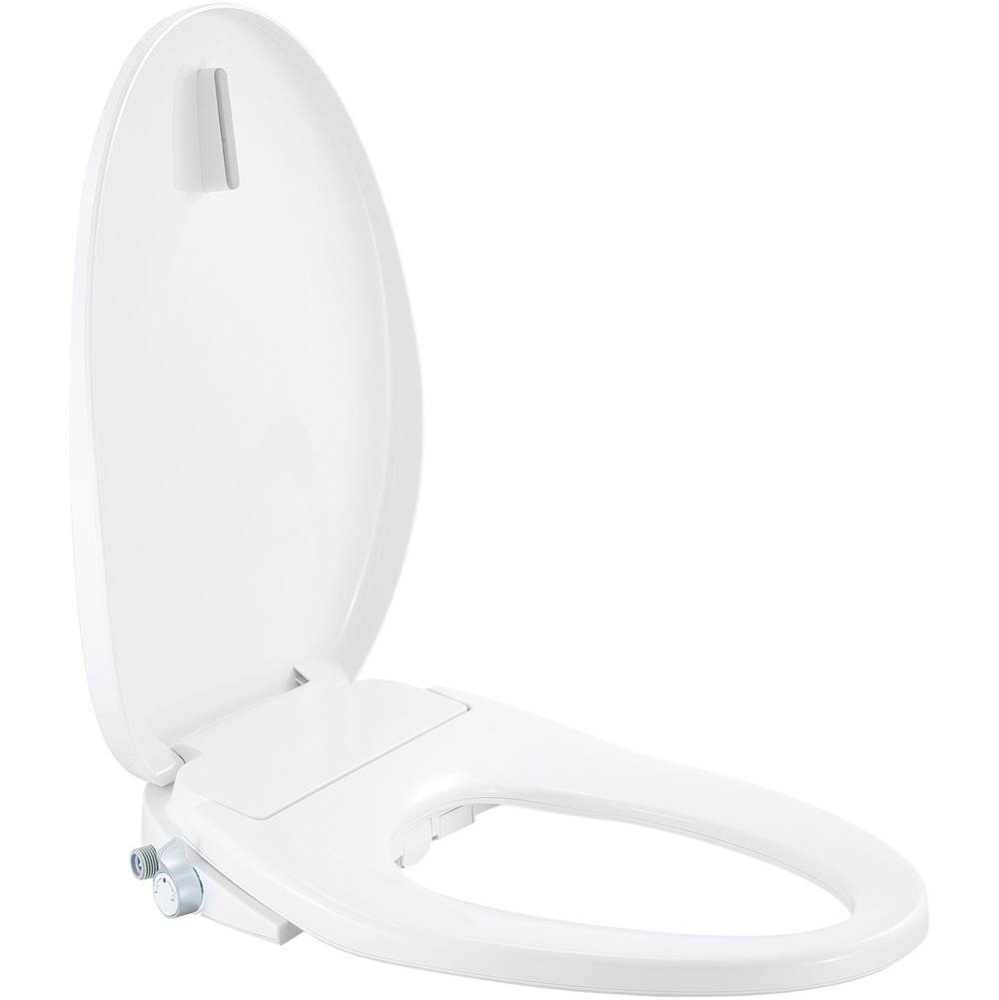Bemis Haven Elongated Plastic Bidet Toilet Seat White