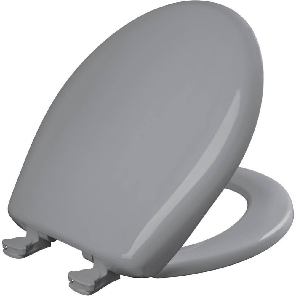Round Plastic Toilet Seat with WhisperClose with EasyClean & Change Hinge and STA-TITE in Coun