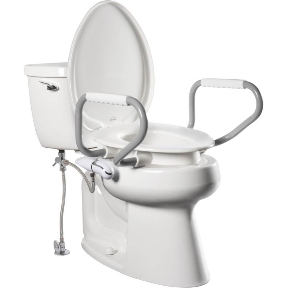 Assurance™ with Clean·Shield 3'' Premium Raised Toilet Seat + Support Arms and Ex