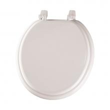 Bemis 400TTA 000 - Bemis Round Enameled Wood Toilet Seat in White with Top-Tite® Hinge