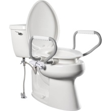 Bemis E85320H20 ARM - Assurance™ with Clean·Shield 3'' Premium Raised Toilet Seat + Support Arms and Ex
