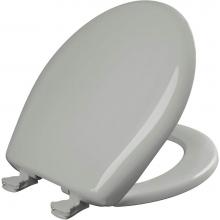 Bemis 200SLOWT 062 - Round Plastic Toilet Seat with WhisperClose with EasyClean & Change Hinge and STA-TITE in Ice