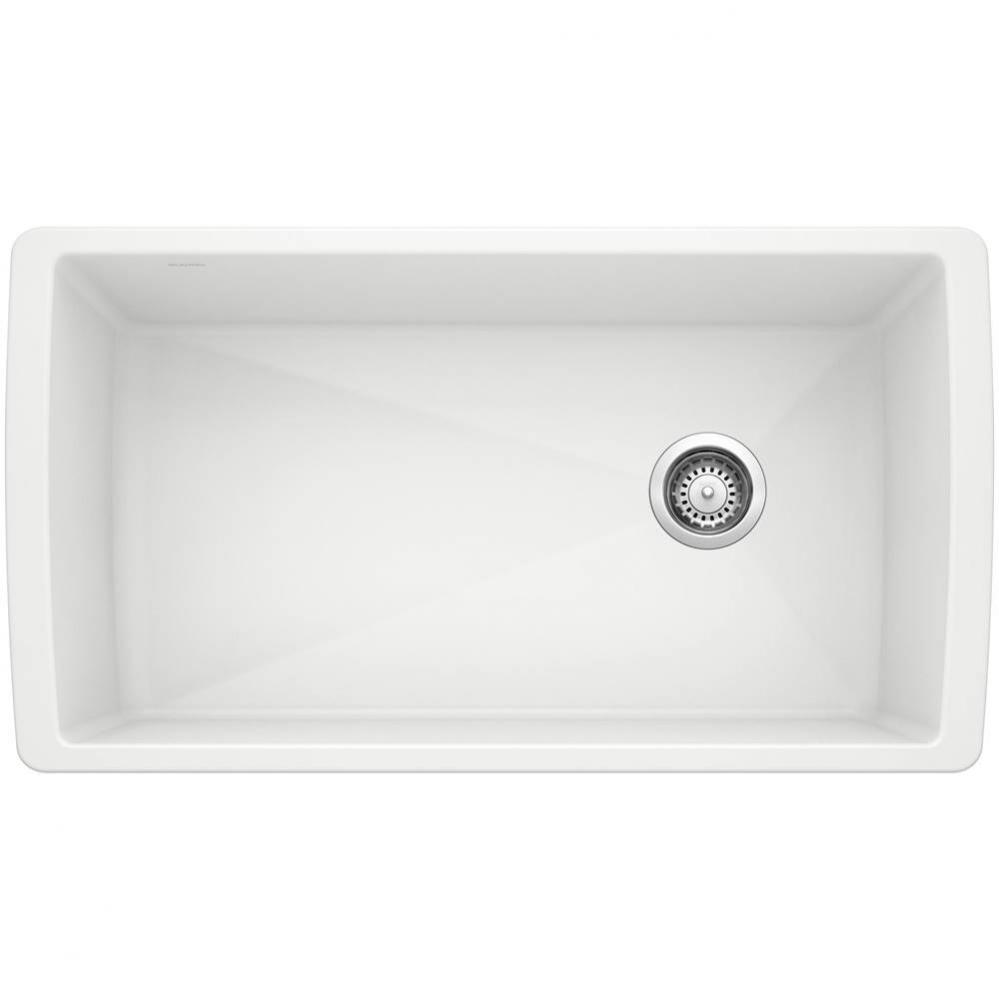 Diamond SILGRANIT 33'' Super Single Undermount Kitchen Sink - White