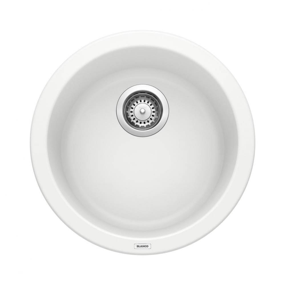 Rondo SILGRANIT 18'' Dual Mount Bar Sink - White