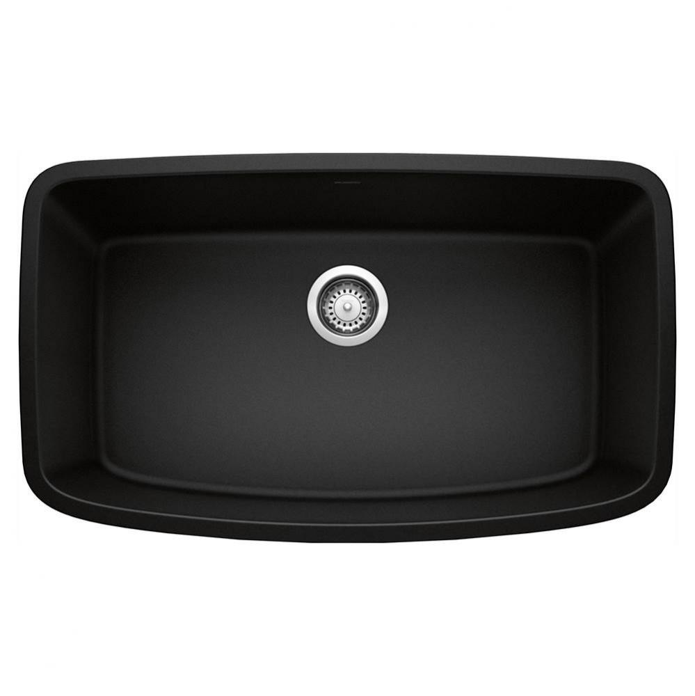 Valea SILGRANIT 32'' Super Single Undermount Kitchen Sink - Coal Black