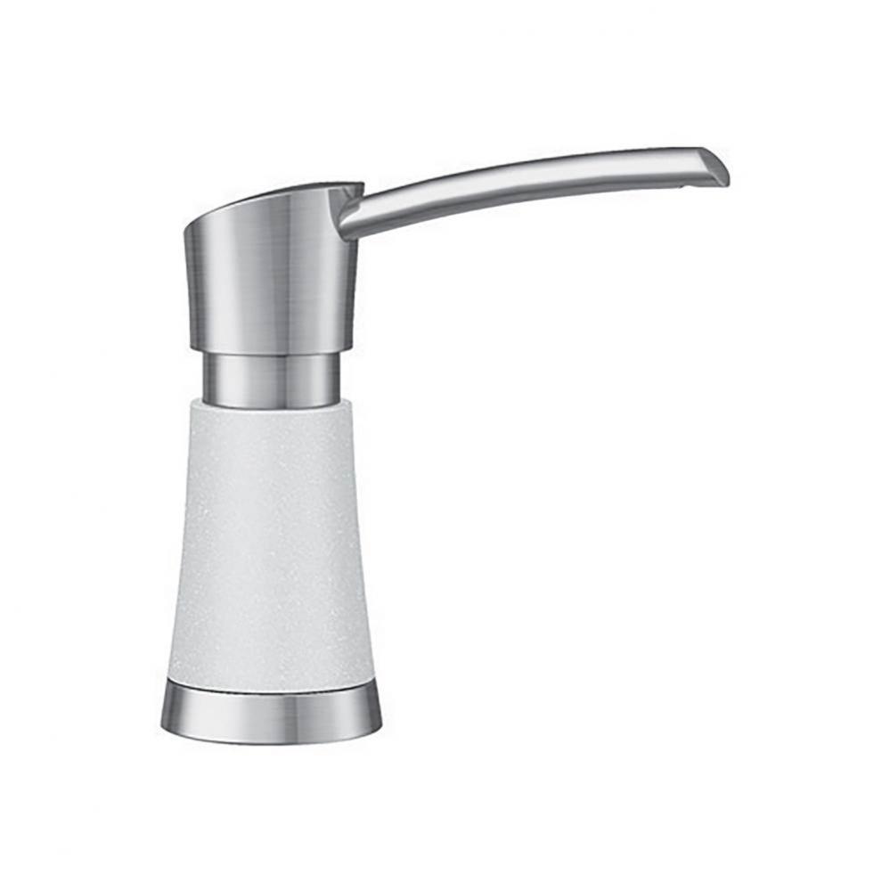 Artona Soap Dispenser - PVD Steel/White