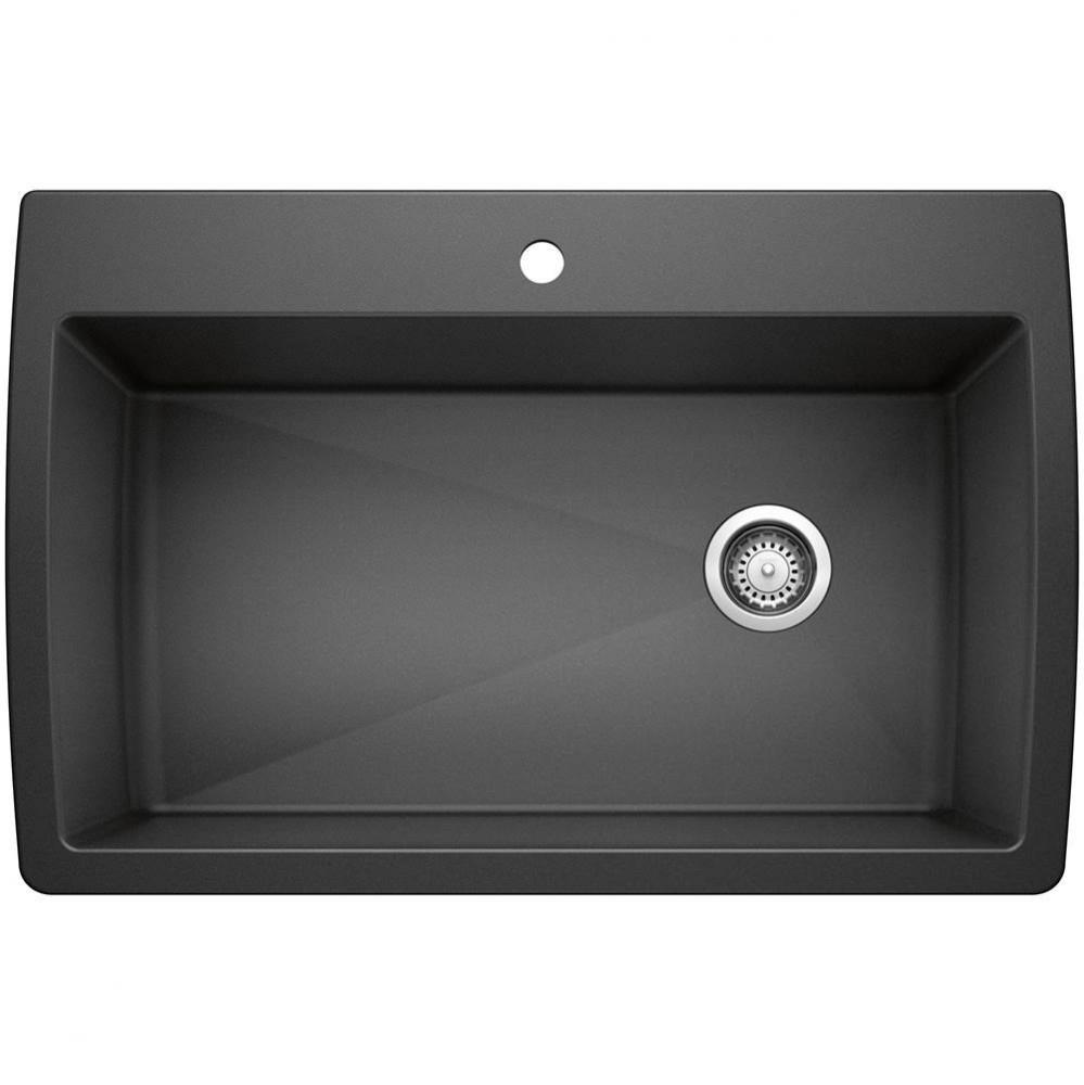 Diamond SILGRANIT 33'' Super Single Dual Mount Kitchen Sink - Anthracite