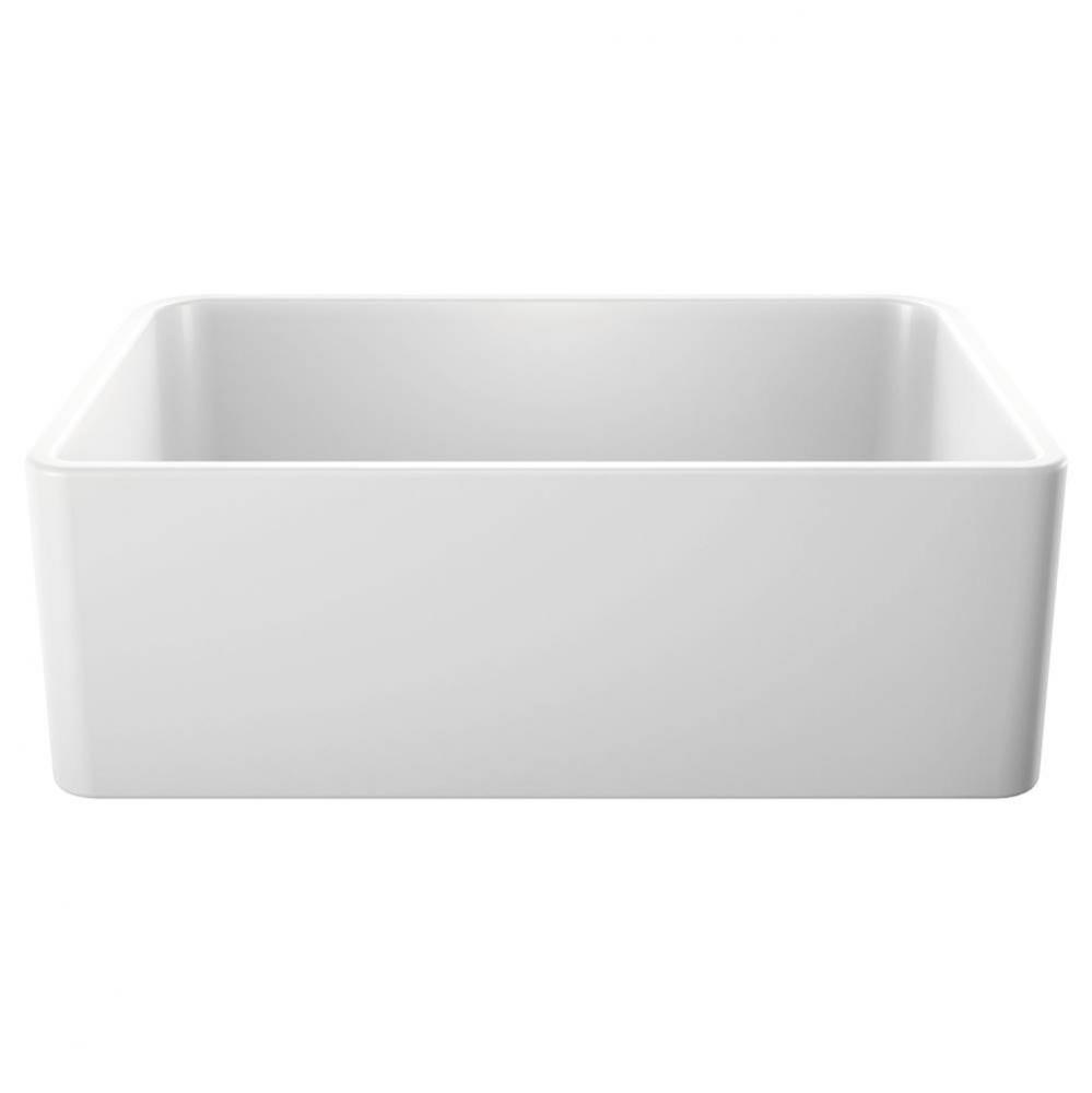 Cerana 30'' Fireclay Single Bowl Apron-Front Farmhouse Sink - White