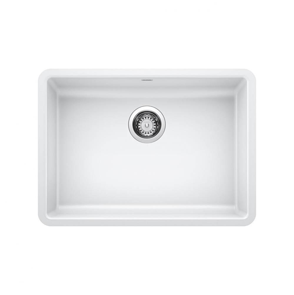Precis SILGRANIT 25'' ADA Single Bowl Undermount Kitchen Sink - White
