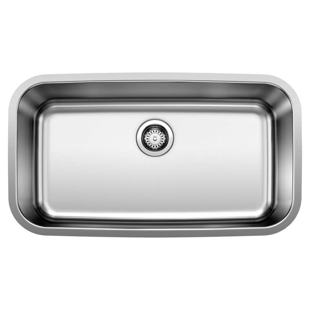 Stellar 32'' Single Bowl Undermount Stainless Steel Kitchen Sink