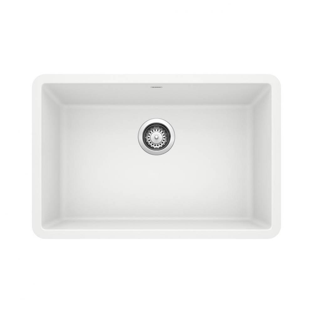 Precis SILGRANIT 27'' Single Bowl Undermount Kitchen Sink - White