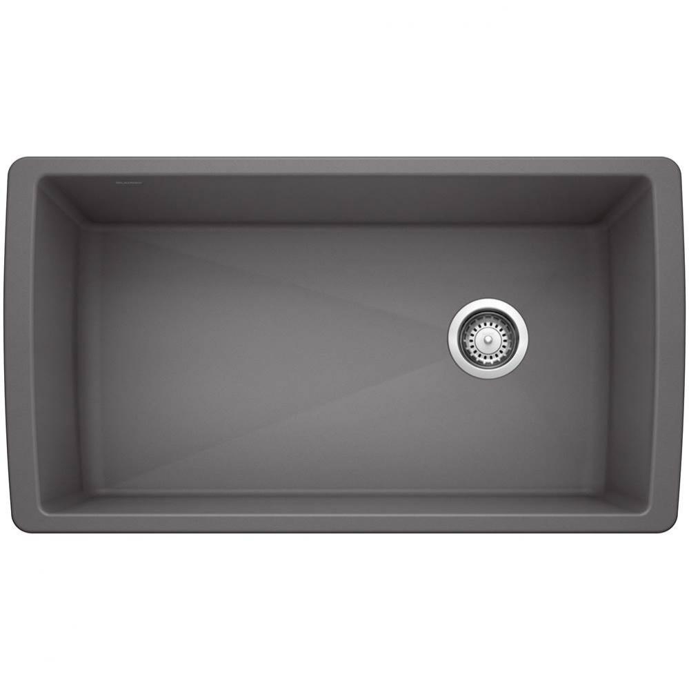 Diamond SILGRANIT 33'' Super Single Undermount Kitchen Sink - Cinder