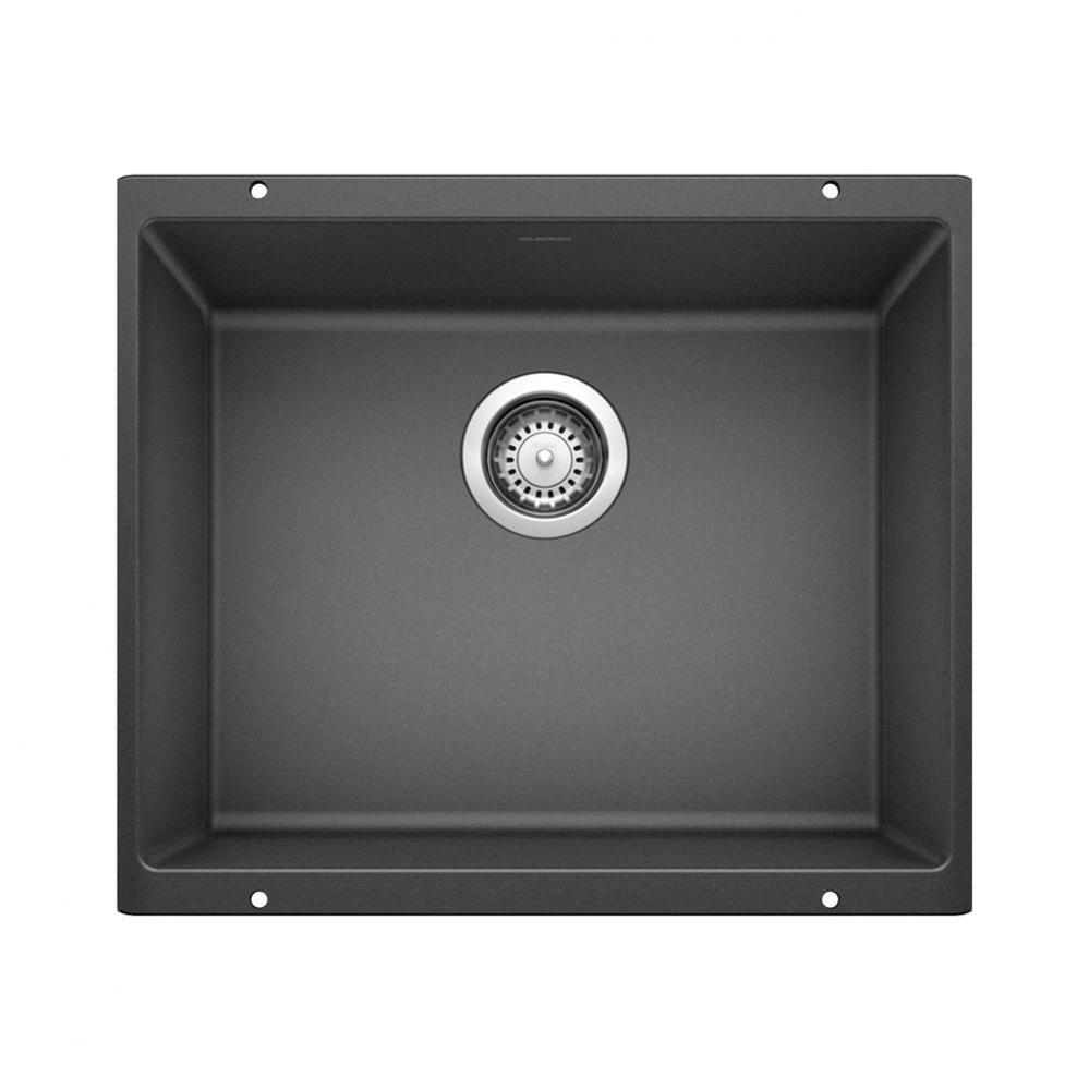 Precis SILGRANIT 21'' Single Bowl Undermount Kitchen Sink - Anthracite