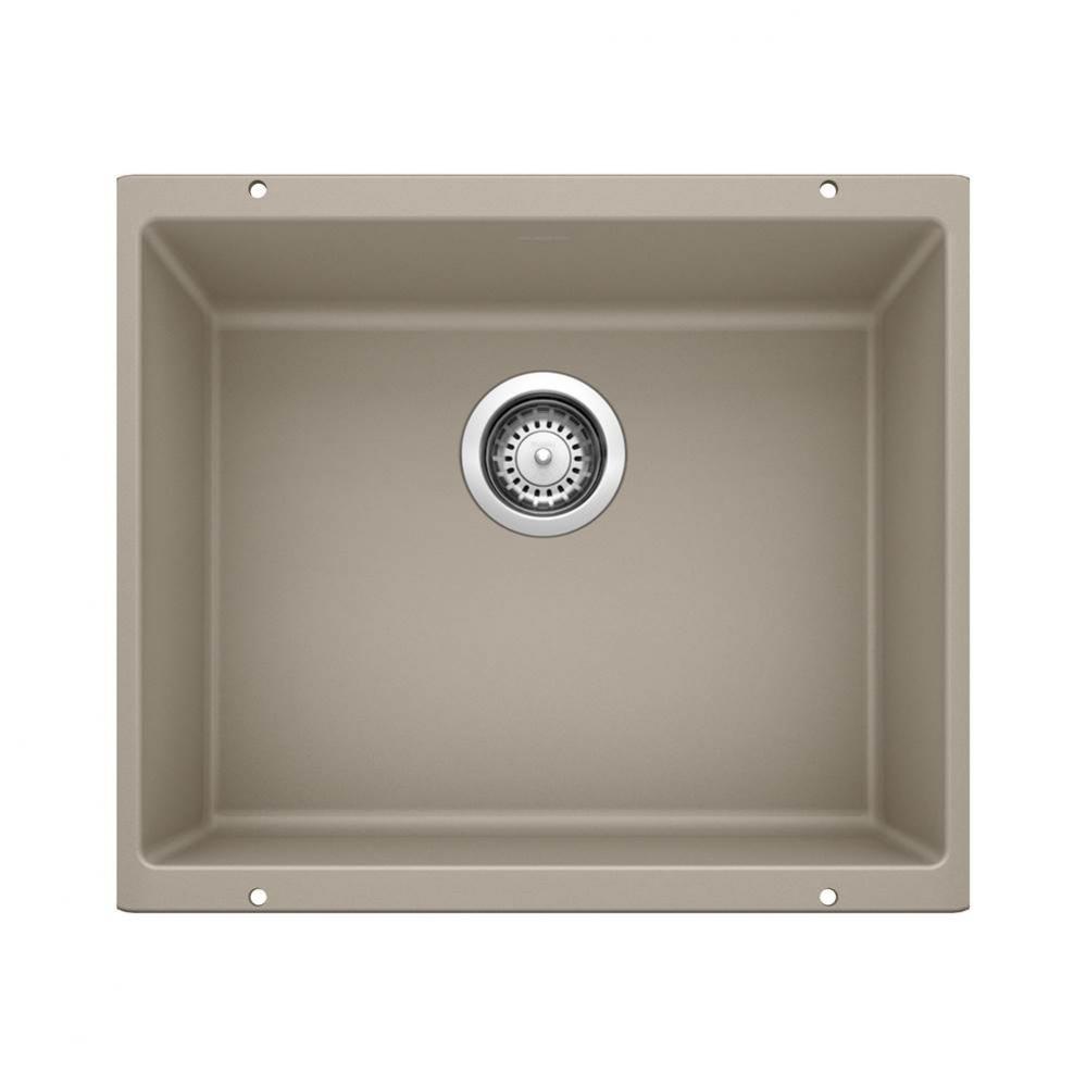 Precis SILGRANIT 21'' Single Bowl Undermount Kitchen Sink - Truffle