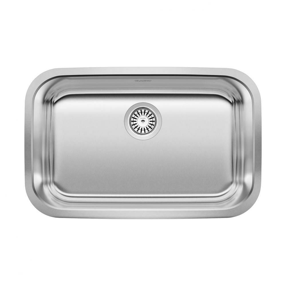 Stellar 28'' Single Bowl Undermount Stainless Steel ADA Kitchen Sink
