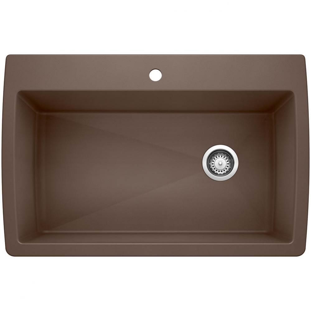 Diamond SILGRANIT 33.5'' Super Single Dual Mount Kitchen Sink - Cafe