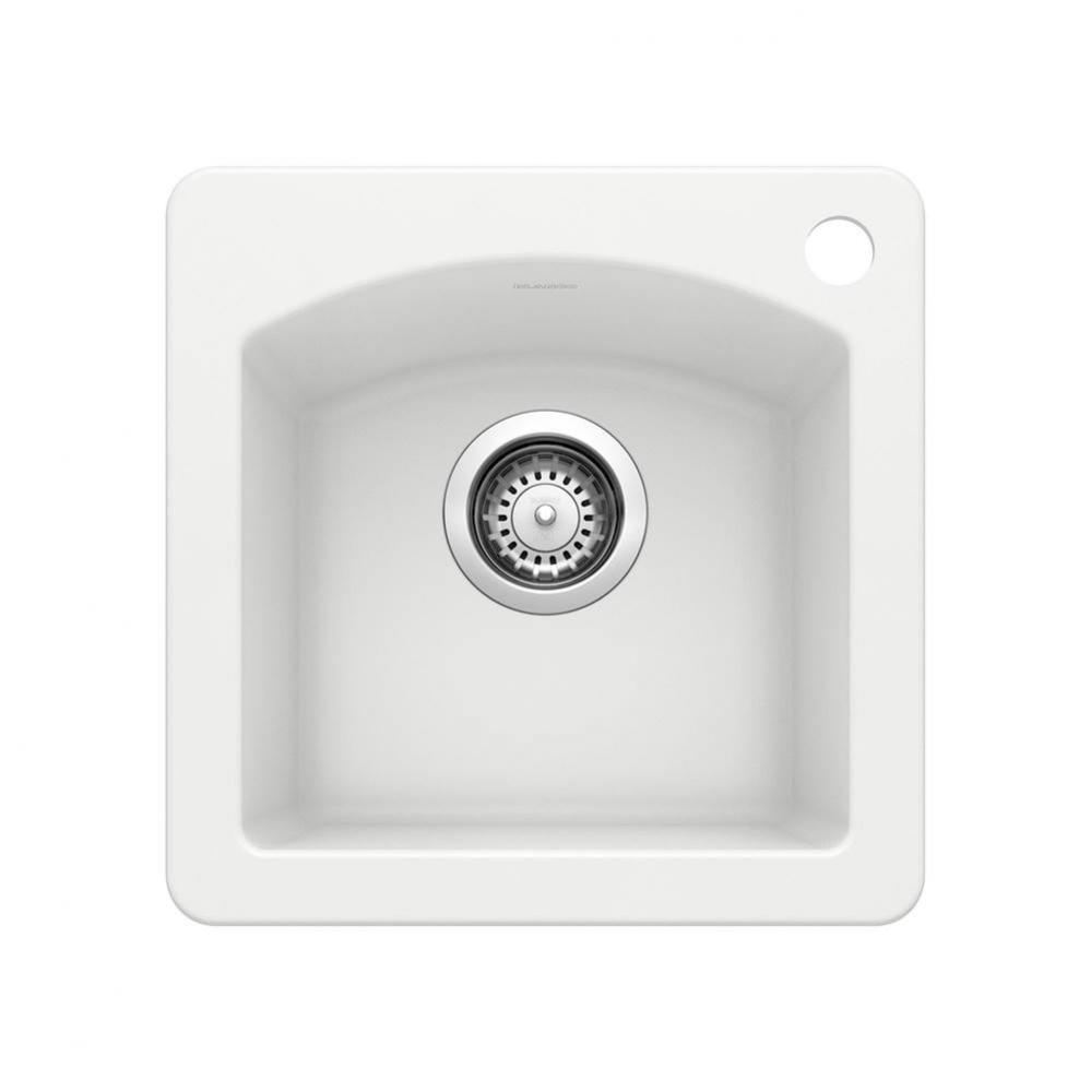 Diamond SILGRANIT 15'' Dual Mount Bar Sink - White