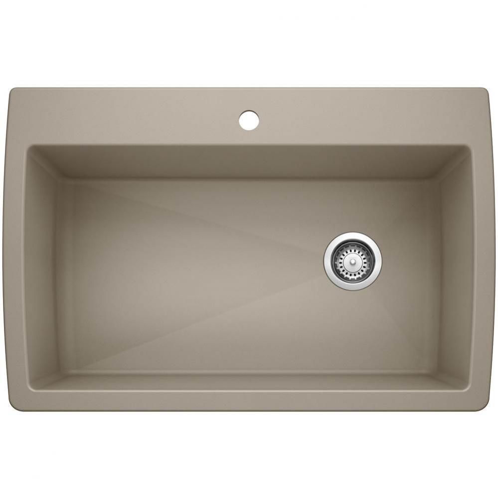 Diamond SILGRANIT 33.5'' Super Single Dual Mount Kitchen Sink - Truffle