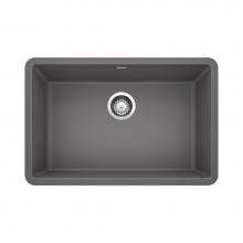 Blanco 522427 - Precis SILGRANIT 27'' Single Bowl Undermount Kitchen Sink - Cinder