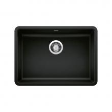 Blanco 442929 - Precis SILGRANIT 25'' ADA Single Bowl Undermount Kitchen Sink - Coal Black